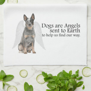 Cattle Dog Angel Kitchen Towel Theedoek