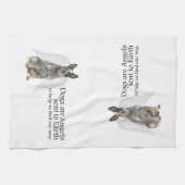 Cattle Dog Angel Kitchen Towel Theedoek (Horizontaal)