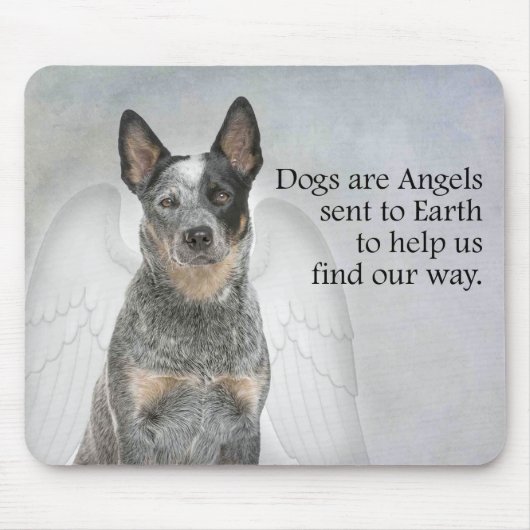 Cattle Dog Angel Mousepad Muismat (Voorkant)