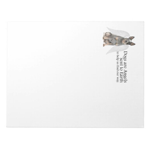 Cattle Dog Angel Notitieblok (Voorkant)