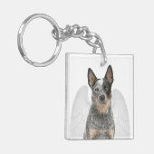 Cattle Dog Angel Sleutelhanger (Voorkant Links)