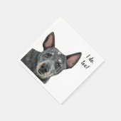 Cattle Dog Custom Cocktail Napkin Servet (Hoek)