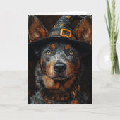 Cattle Dog Halloween Feestdagen Kaart (Voorkant)