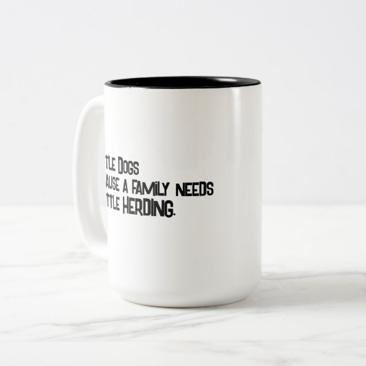 Cattle Dog Herding Coffee Mok (Voorkant links)