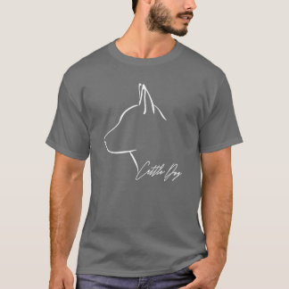 Cattle Dog hond moeder honden profiel meisje T-shirt