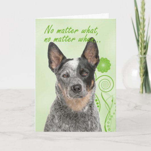 Cattle Dog Love en Support Kaart (Voorkant)