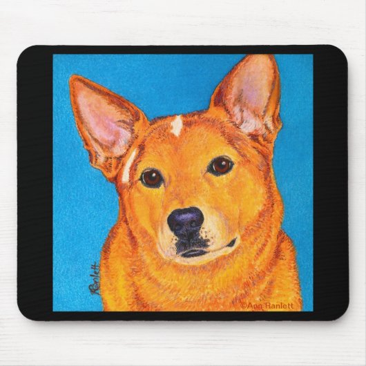 Cattle Dog Mousepad - "Rood" Muismat (Voorkant)
