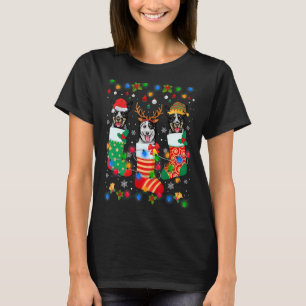 Cattle Dog Puppy Christmas Socks X T-shirt
