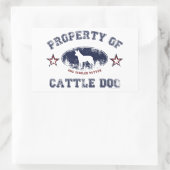 Cattle Dog Rechthoekige Sticker (Tas)