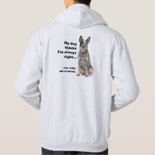 Cattle Dog tegen Wife Hoodie