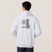 Cattle Dog tegen Wife Hoodie (Achterkant volledig)