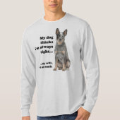 Cattle Dog tegen Wife T-Shirt (Voorkant)