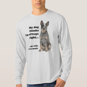 Cattle Dog tegen Wife T-Shirt