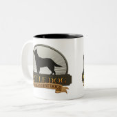 Cattle Dog Tweekleurige Koffiemok (Voorkant links)