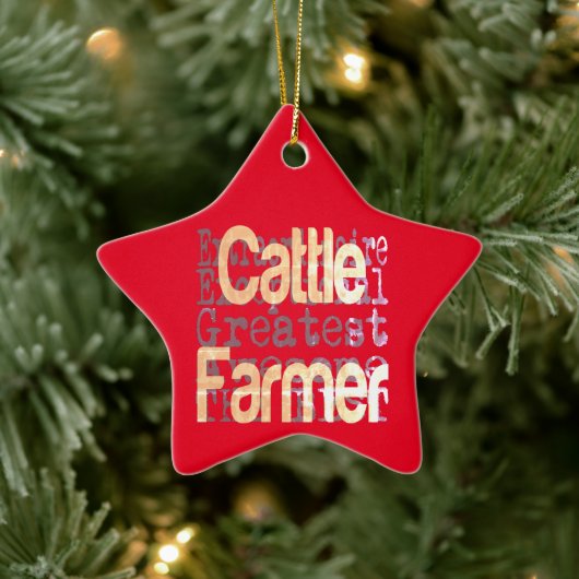 Cattle Farmer Extraordinaire Keramisch Ornament (Boom)