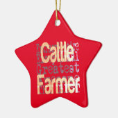 Cattle Farmer Extraordinaire Keramisch Ornament (Links)