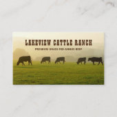 Cattle Farming Beef Ranch Boerderij Visitekaartje (Voorkant)