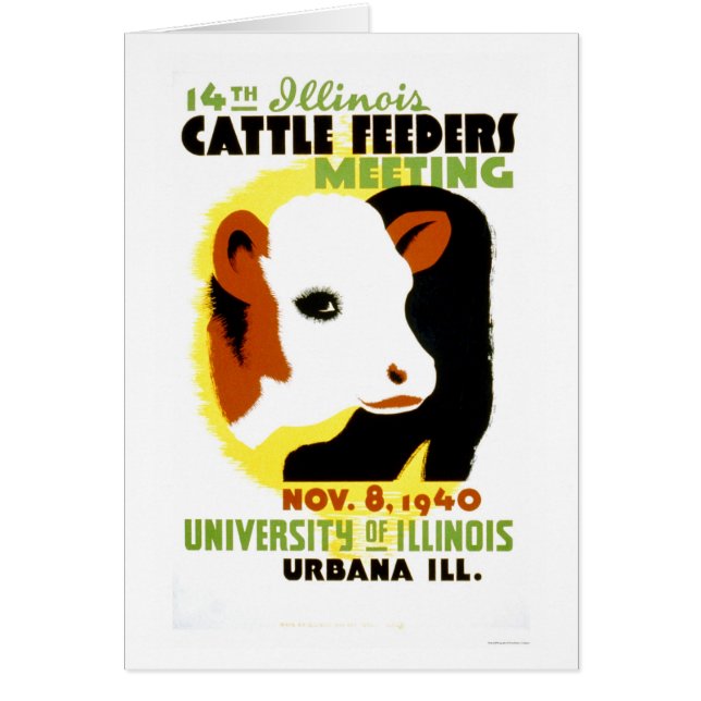 Cattle Feeders Illinois 1940 WPA (Voorkant)