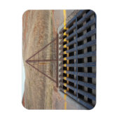 Cattle Grate Across Gravel Road. Wyoming, Western Magneet (Verticaal)
