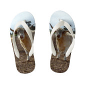 Cattle on the Loose: Highland Koeien Tarwe Heist Kinder Teenslippers (Voetbed)