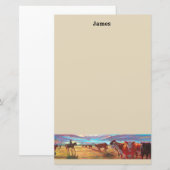 Cattle Paper Stationery aanpassen Briefpapier (Voorkant / Achterkant)