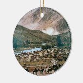 Cattle Ranch, Colorado, 1899 (foto) Keramisch Ornament (Links)