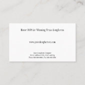 Cattle Rancher Farmer Visitekaartje (Achterkant)