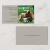 Cattle Rancher Farmer Visitekaartje (Voorkant / Achterkant)