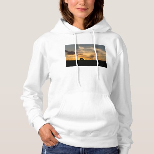 Cattle Sunset Silhouette Hoodie (Voorkant)
