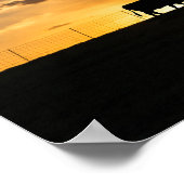 Cattle Sunset Silhouette Poster (Hoek)