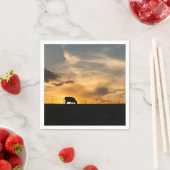 Cattle Sunset Silhouette Servet (Insitu)