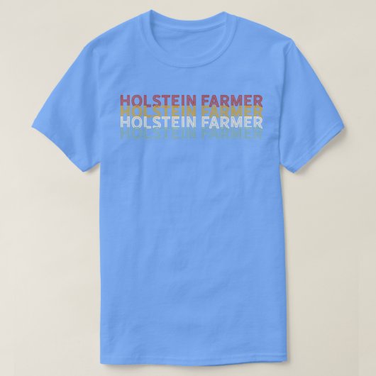 Cattle Vintage Cow Holstein Farmer T-shirt (Design voorkant)