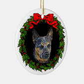 Cattledog Art van Glenda S. Harlan Keramisch Ornament (Rechts)