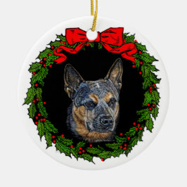 Cattledog Art van Glenda S. Harlan Keramisch Ornament