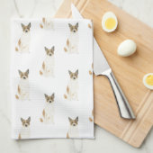 Cattledog Heeler (Red White) Theedoek (Quarter Fold)