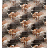 Cattleman's Longhorns Douchegordijn (Voorkant)