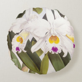 Cattleya Morgane  Lindenia Orchid Rond Kussen