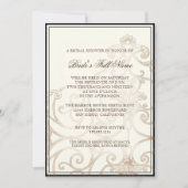 Cattleya Orchid Black Cream - Vrijgezellenfeest Ui Kaart (Voorkant)