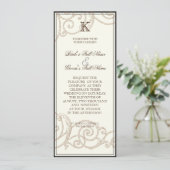 Cattleya Orchid Black Cream - Weddenschap Kaart (Staand voorkant)