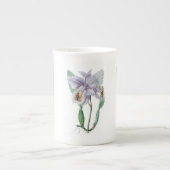 Cattleya Orchid Botanical Bone China Mok (Voorkant)