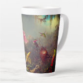 Cattleya Orchid en drie kolibries kop (Rechterhoek)