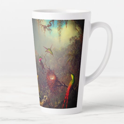 Cattleya Orchid en drie kolibries kop (Rechts)