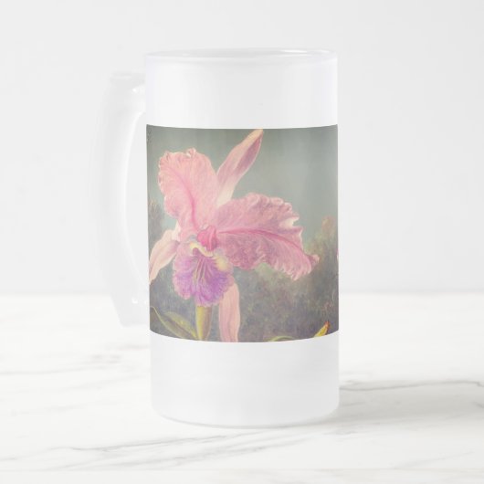 Cattleya Orchid en drie kolibries kop (Voorkant links)