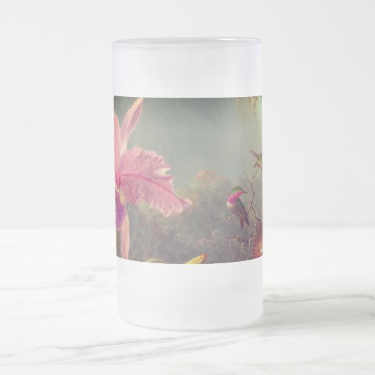 Cattleya Orchid en drie kolibries kop (Center)