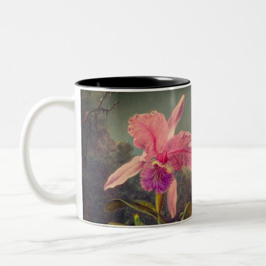 Cattleya Orchid en drie kolibries kop (Links)