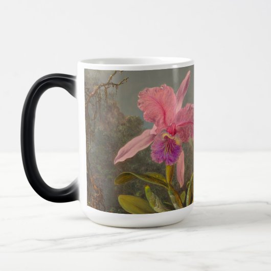 Cattleya Orchid en drie kolibries kop (Links)