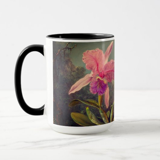 Cattleya Orchid en drie kolibries kop (Links)