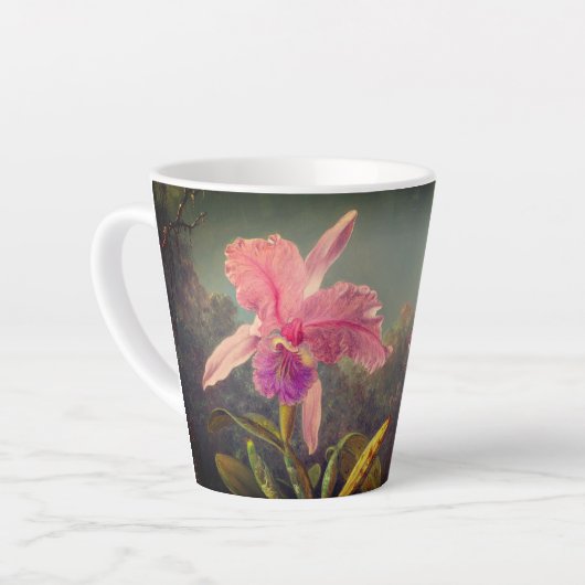 Cattleya Orchid en drie kolibries kop (Linkerhoek)