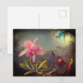 Cattleya Orchid en drie kolibries kop Briefkaart (Voorkant / Achterkant)