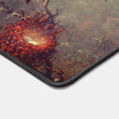 Cattleya Orchid en drie kolibries kop Bureaumat (Hoek)